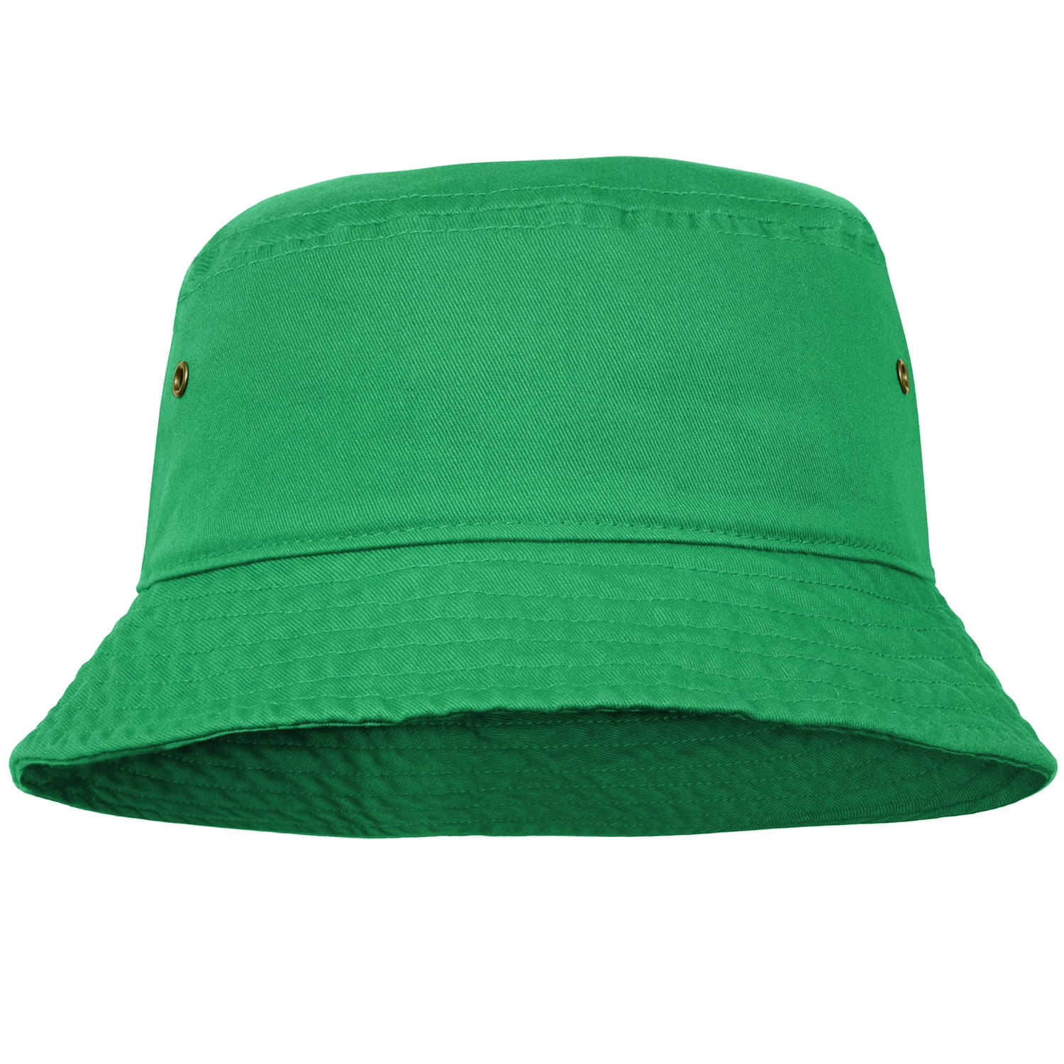 Bucket Hat for Men Women Unisex 100% Cotton Packable Foldable Summer Travel  Beach Outdoor Fishing Hat - LXL Kelly Green
