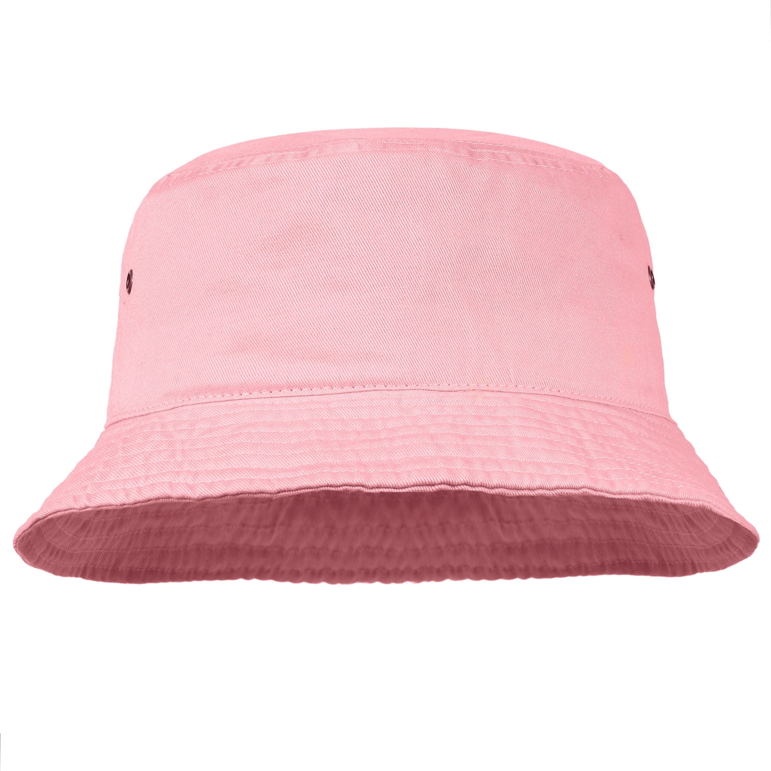 Bucket Hat for Men Women Unisex 100% Cotton Packable Foldable Summer Travel  Beach Outdoor Fishing Hat - LXL Light Pink