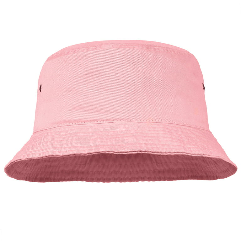 Bucket Hat for Men Women Unisex 100% Cotton Packable Foldable Summer Travel  Beach Outdoor Fishing Hat - LXL Red