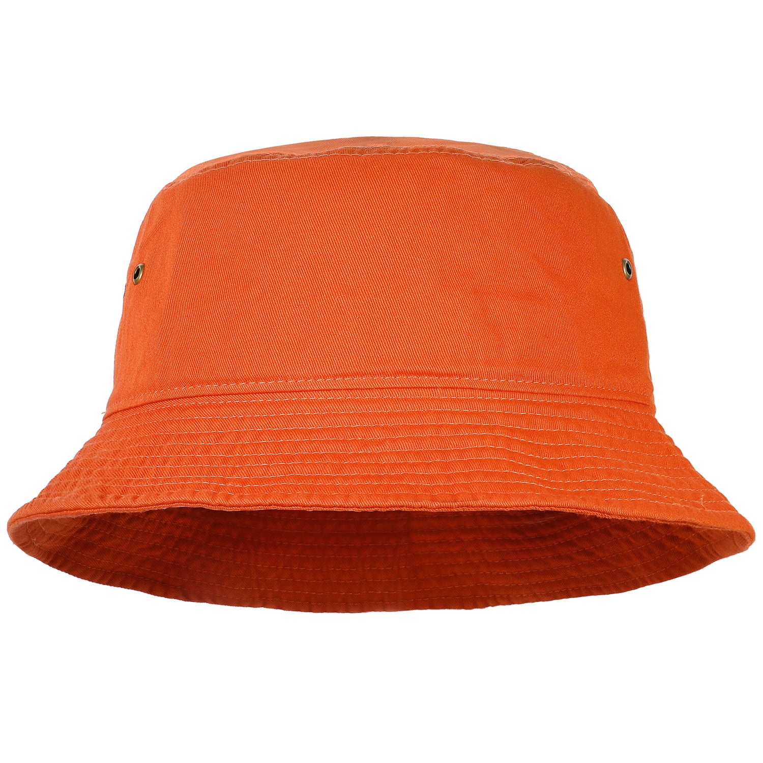 Bucket Hat for Men Women Unisex 100% Cotton Packable Foldable Summer Travel  Beach Outdoor Fishing Hat - LXL Orange