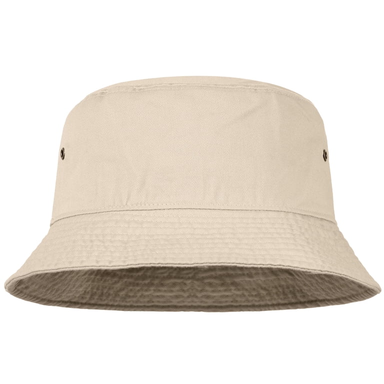 Unisex Cotton Bucket Hat for Men & Women, Packable, Foldable 