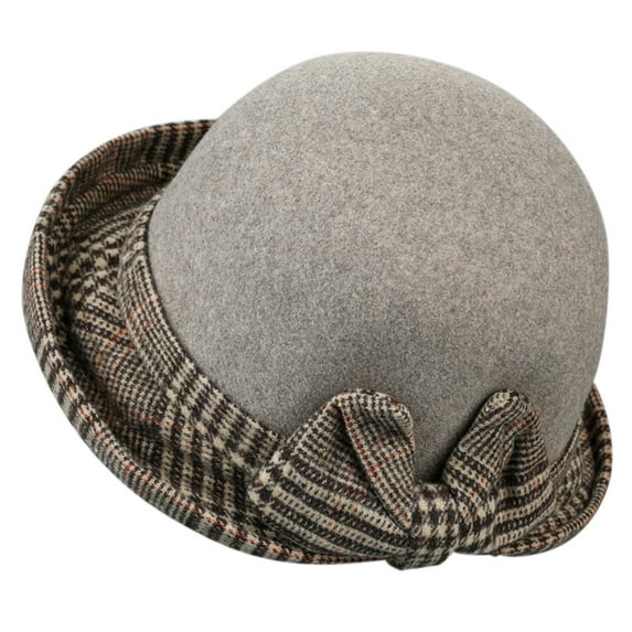 Bucket Hat for Pretty Women Autumn and Winter Dome Casual Fisher Pot Hat Small Bowler Hat Trendy Winter Accessories