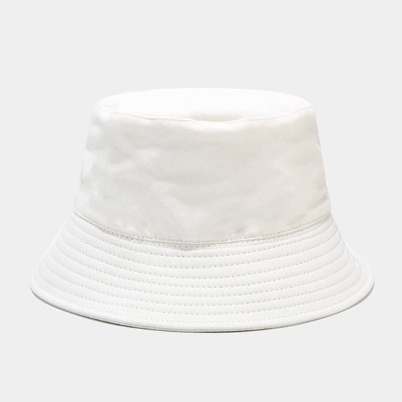 Bucket Hat for Everyday Sun and Outdoor Style - Fisherman Cap for Men Women Summer Accessories, White, One Size