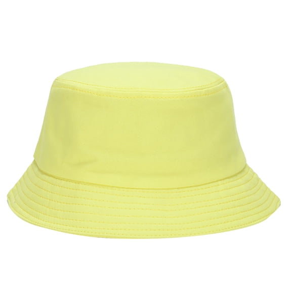 Bucket Hat for Women Men Wide Brim Sun Visor Hat Cotton Summer Packable Sun Beach Fishing Hats Outdoor Daily Travel Cap by Gbobgt Yellow One Size