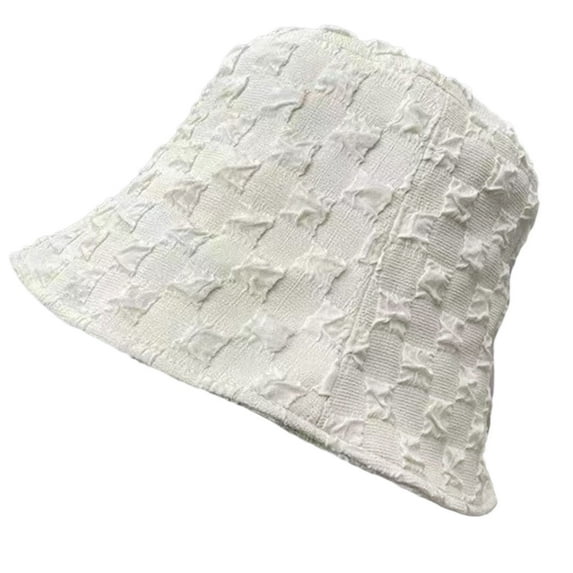 Bucket Hat for Women Teenagers Wide Brim Foldable Soft Fisherman Hat Wide Brim Spring Summer Anti-UV Hat Solid Color