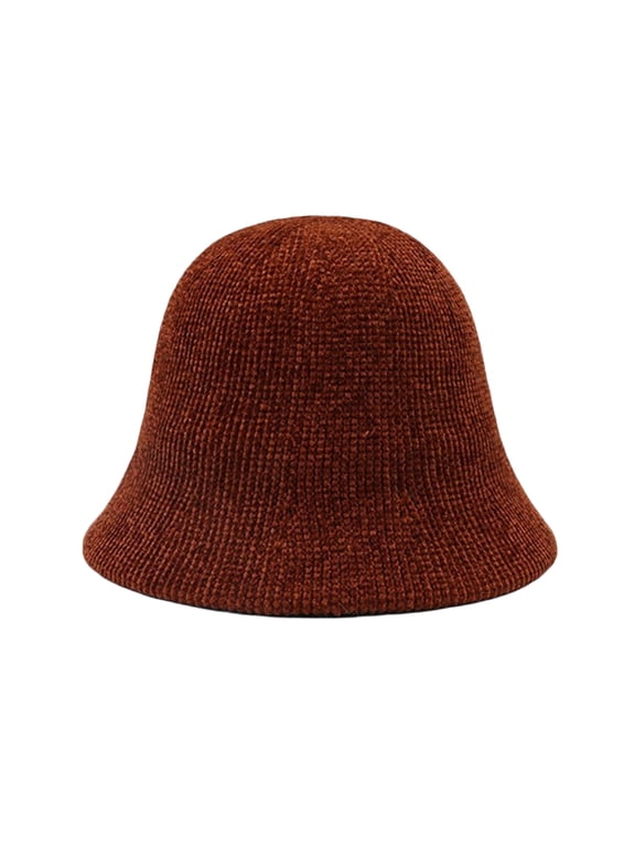 Bucket Hat for Women,Winter Warm Fisherman Hat for Cold,Outdoor Activities Light Brown One Size