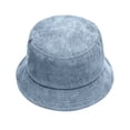 thumbnail image 1 of Bucket Hats Autumn Winter Corduroy Fisherman Hat Uni Street Style Beret Hat with Adjustable Fit and Classic Design Blue, 1 of 6