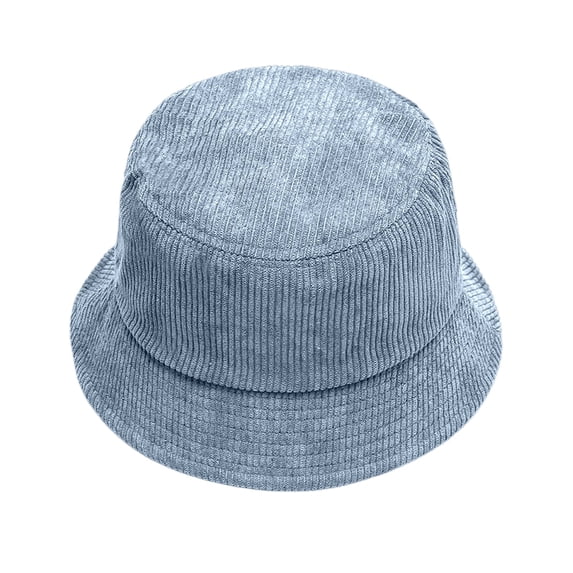 Bucket Hats Autumn Winter Corduroy Fisherman Hat Uni Street Style Beret Hat with Adjustable Fit and Classic Design Blue