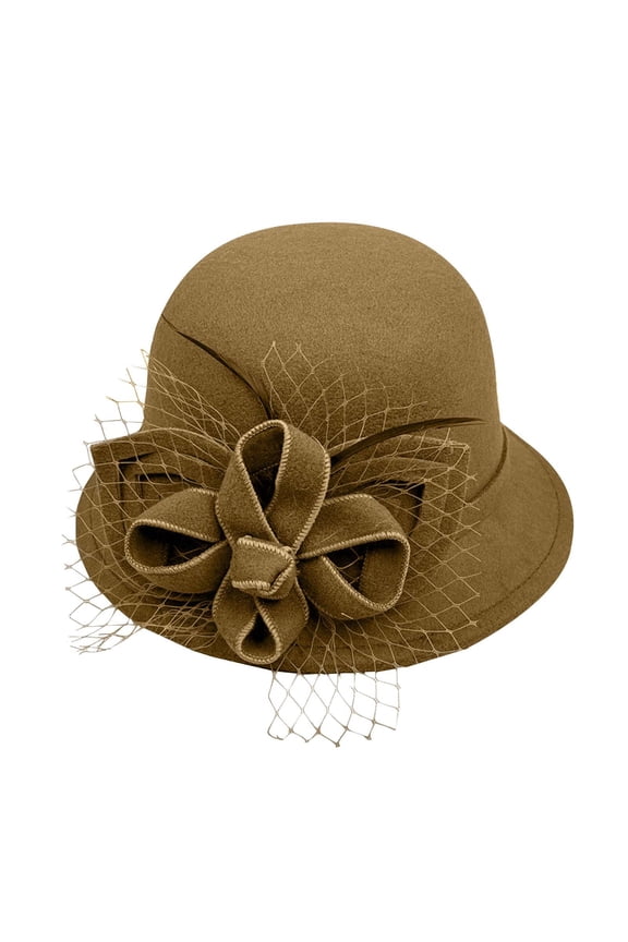 Bucket Hats CQXIDFH Linen Sunshade Bucket Hat, Large Flower Decor Breathable Sunscreen Headwear for Beach Travel Summer, Baseball Caps (Khaki, One Size)