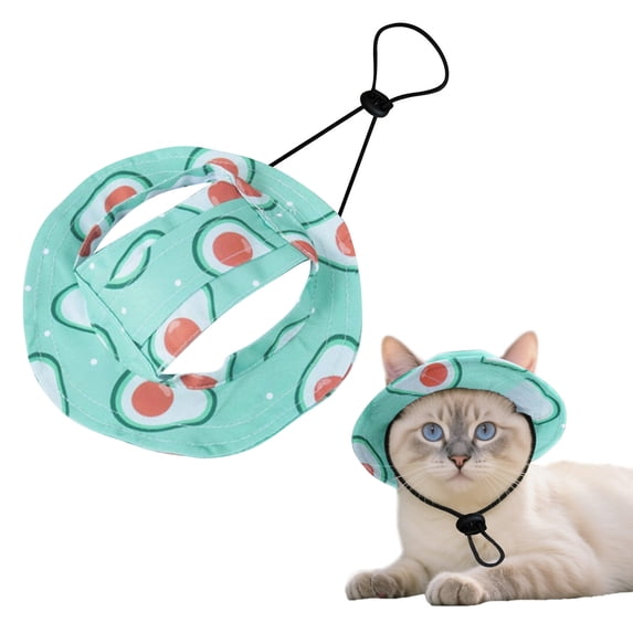 Bucket Hats For Dogs Summer Round Brim Pet Hat With Ear Holes & Neck Strap Adjustable Outdoor Climbing Sun Visor Hat Sunshade Strangulation Cap For Small Medium Cats Dogs K Pet Hats Gift For Pet L