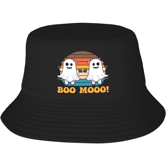 Bucket Hats Fashion Sun Cap Packable Outdoor Fisherman Hat for Women and Men Happy Halloweenie Witch Dog Bucket Hats