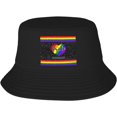 thumbnail image 1 of Bucket Hats Fashion Sun Cap Packable Outdoor Fisherman Hat for Women and Men Pride Heart Bucket Hats, 1 of 8