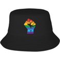 thumbnail image 1 of Bucket Hats Fashion Sun Cap Packable Outdoor Fisherman Hat for Women and Men Pride Heart Bucket Hats, 1 of 8