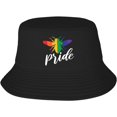 thumbnail image 1 of Bucket Hats Fashion Sun Cap Packable Outdoor Fisherman Hat for Women and Men Pride Heart Bucket Hats, 1 of 8