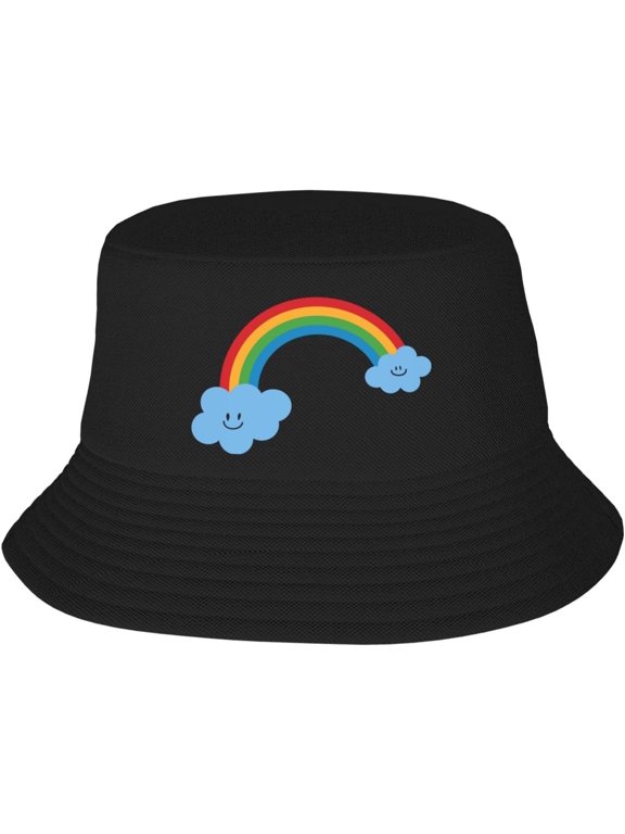 Bucket Hats Fashion Sun Cap Packable Outdoor Fisherman Hat for Women and Men Pride Rex Dinosaur Bucket Hats