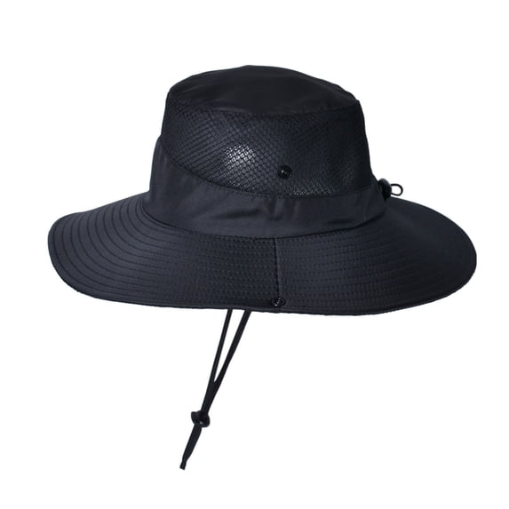 Bucket Hats Fisherman Hat for Outdoor Activities with Sun Breathable Men Women Summer Sunshade Hat for Hiking Camping and Fishing Black