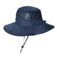 thumbnail image 1 of Bucket Hats Fisherman Hat for Outdoor Activities with Sun Breathable Men Women Summer Sunshade Hat for Hiking Camping and Fishing Blue, 1 of 6