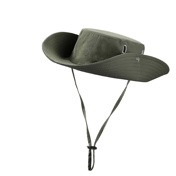 Bucket Hats Fishing Hat Wide Brim Sun Hat With Breathable Design For Outdoor Adventure And Fisherman Boonie Hat For Men, Green, One Size