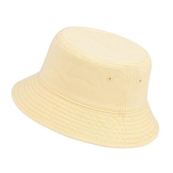 Bucket Hats Summer Outdoor Bucket Hat For Women Men Sun Wide Brim Foldable Lightweight Breathable Casual Fashionable Travel Beach Hats Yellow One Size