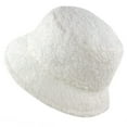 thumbnail image 1 of Bucket Hats Winter Bucket Vintage Cloche Warm Faux Wool Outdoor Fisherman Cap Caps Gifts, 1 of 5