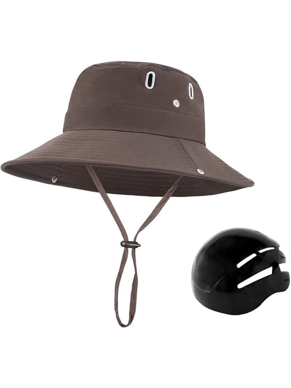 Bucket Hats for Adult Men Women Sun Protection Suitable for Leisure Cycling Bike Helmet (Non-Professional) Mountain Hiking Fishing