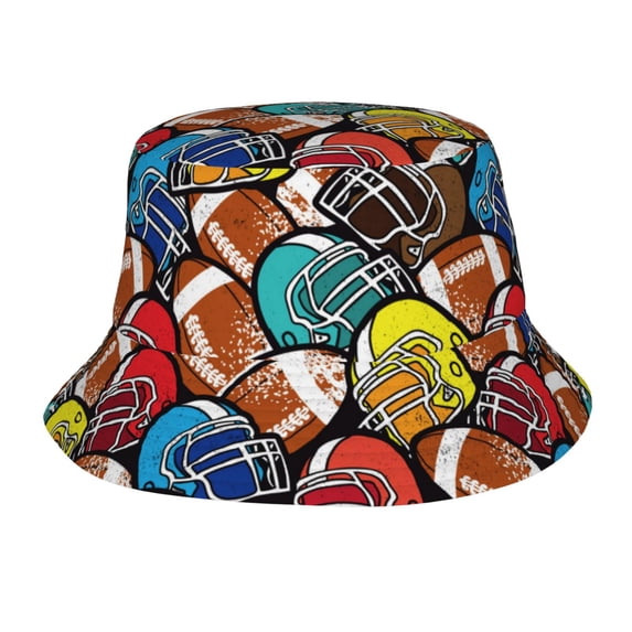 Bucket Hats for Men Women - American Football Casual Sun Hat for Beach, Travel, Golf, Fishing Fun Outdoor Vacation Cap