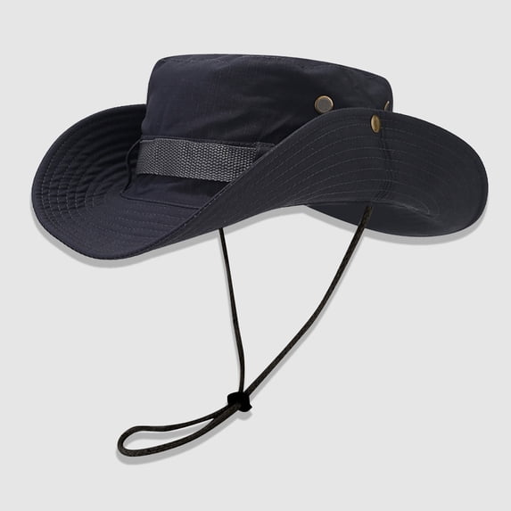 Bucket-Hats for Men Women Quick-Drying Waterproof Sun Protection Fisherman Hat Unisex Casual Solid Color Breathable Wide-Brim Hiking Fishing Cap