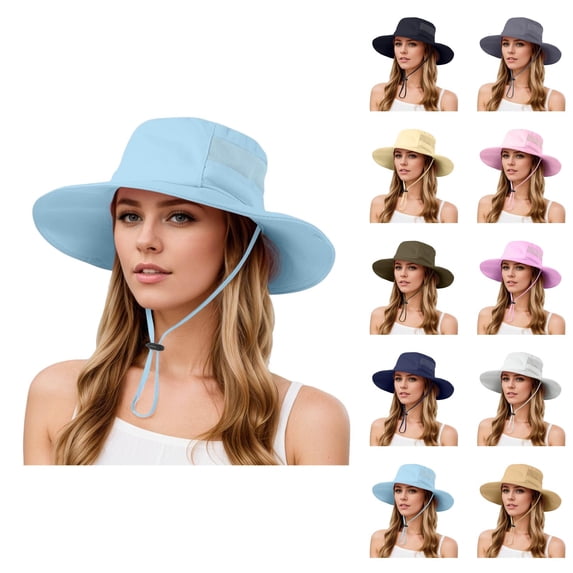 Bucket Hats for Men Women Summer Wide Brim Breathable Boonie Hat Uv Protection Sun Hat Fishing Hiking Hats