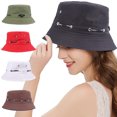 thumbnail image 1 of Bucket Hats for Men Women Sun Beach Hat Teens Girls Wide Brim Summer Fisherman's Caps UPF 50+, 1 of 8
