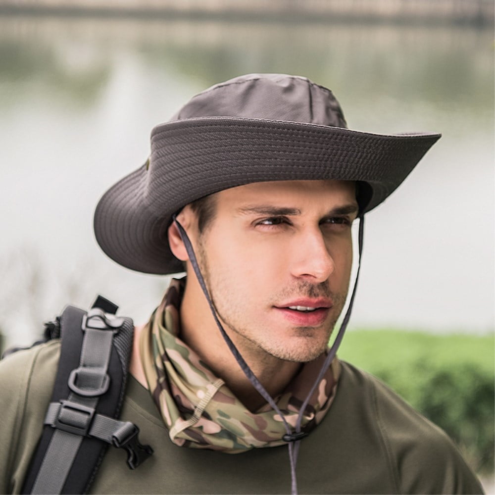 Bucket Hats for Men Women UV Protection Safari Foldable Travel Sun Caps  Casual Booney Fisherman Hat Outdoor Wide Brim Straw Hat 