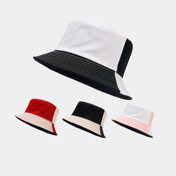 Bucket Hats for Woman Men Washed Cotton Packable Summer Beach Sun Hats Mens Womens Bucket Hat for Travel,Golf, Fishing