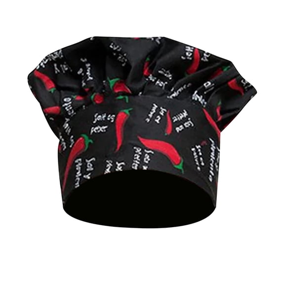 Bucket Hats for Women Fashion Chef Hat Unisex Adult Mushroon Design Stretchy Adjustable Kitchen Cap For Baking Party Cooking Restaurant