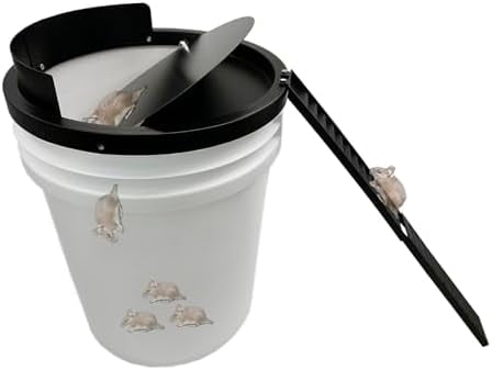 Bucket Lid Mouse Trap Metal 5 Gallon Bucket lid,Strong Metal Material That Cannot be Bitten, auto , Repeat Catch, Indoor Outdoor, (1pack)$$Garden & Patio