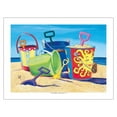thumbnail image 1 of Bucket List - Beach Buckets with Shovels - From an Original Color Painting by Scott Westmoreland - Bamboo Fine Art 290gsm Paper Print (Unframed) 18x24in, 1 of 4