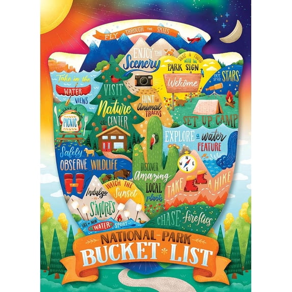 Cobble Hill 500 Piece Puzzle - Bucket List - Sample Poster Included