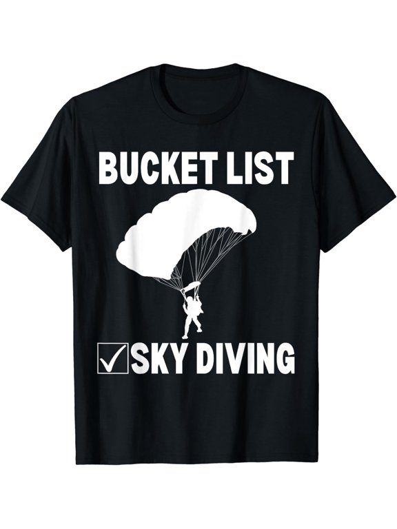Bucket List Sky Diving Vintage Skydiver Skydiving T-Shirt