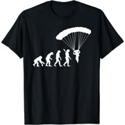 Bucket List Skydiving Funny Skydiver Men Women Black T-Shirts Cotton Short Sleeve Tee