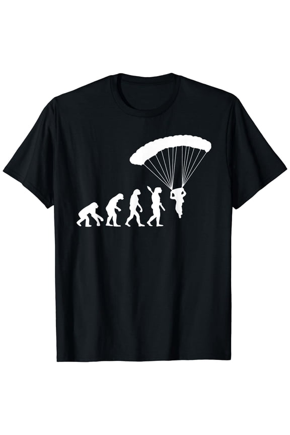 Bucket List Skydiving Funny Skydiver Men Women Black T-Shirts Cotton Short Sleeve Tee