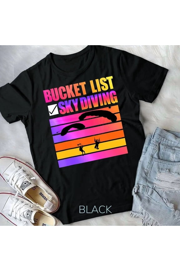 Bucket List Skydiving Unisex T-Shirt