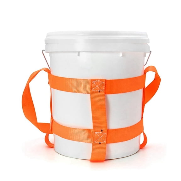Bucket Sling for 5 Gallon Bucket, Drum Handling Sling with Belly Bands, 200Lbs Load Capacity
