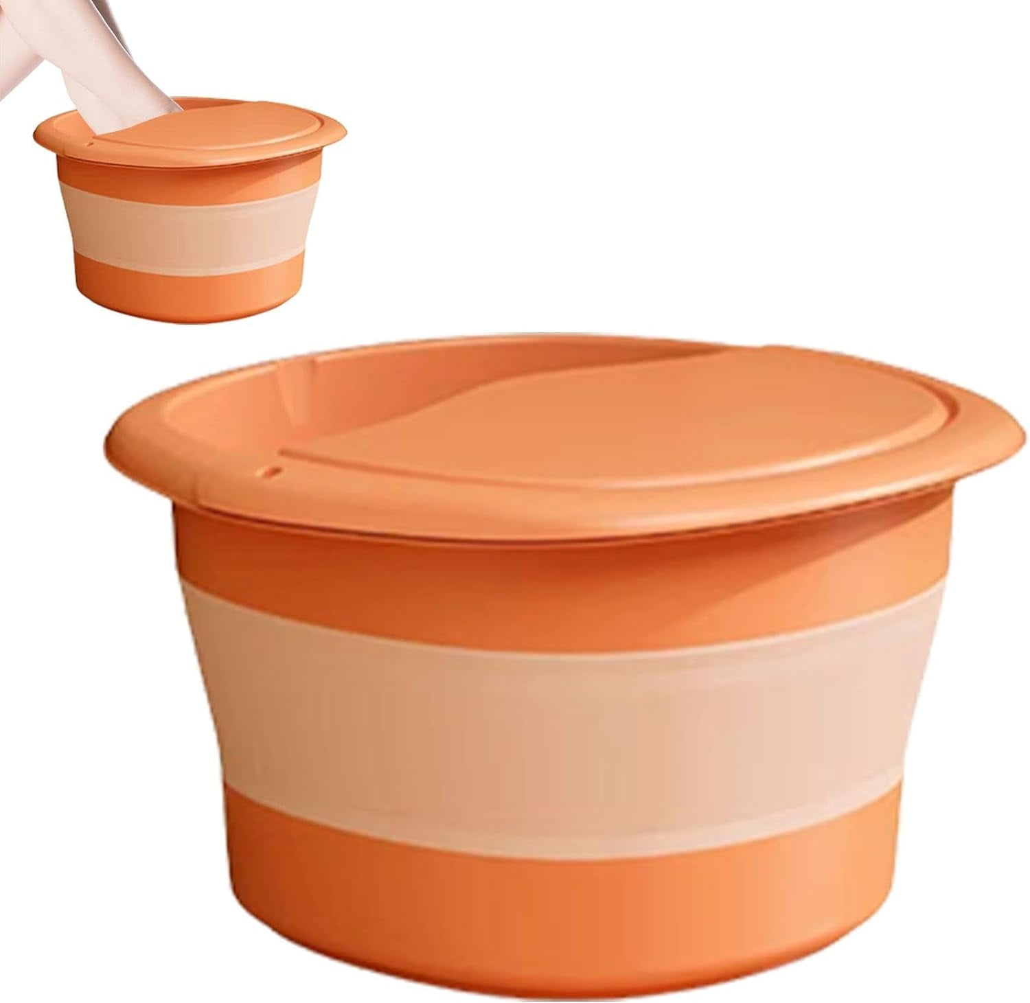 Bucket for Soaking Feet Foldable Foot Washing Basin Tub with Thermal