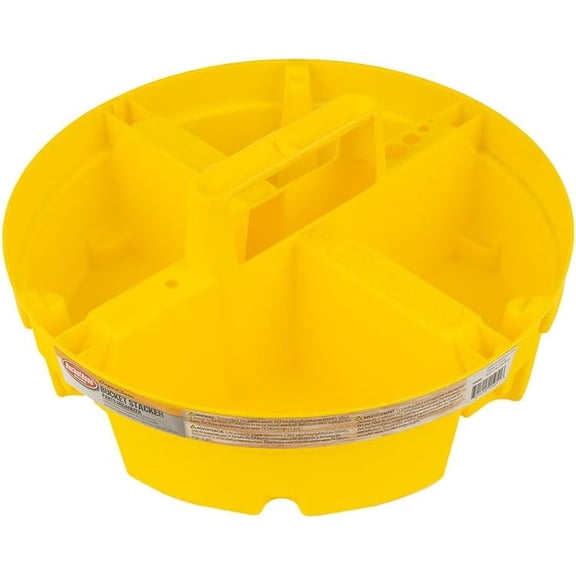 Bucket Stacker Small Parts Organizer, Bucket Organization (15051) , Yellow