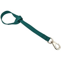 Jeffers Livestock Nylon Bucket Strap 24" – Heavy Duty Trigger Snap Hook for Hanging Water Buckets, Feeders, Hay Bags – Easy Use Fence Rail Loop for Barn, Horse, Goat, Dog, Stable, Tack - Green