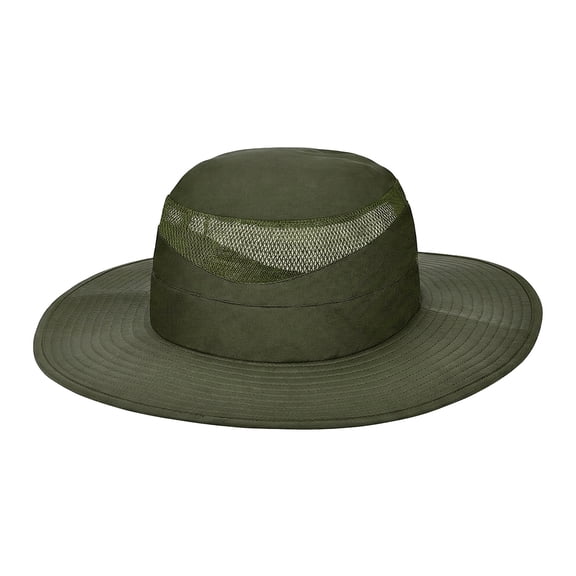 Bucket Summer Mens Sun Hat Water Repel Mesh Net Light Weight UV Protection Outdoor Cap by Solaris