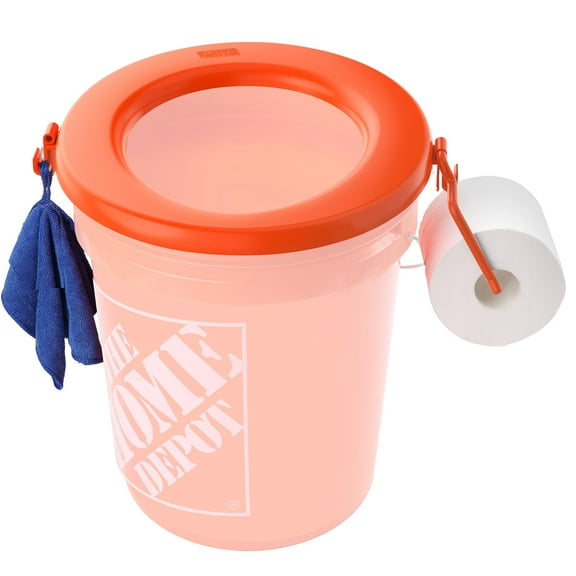 Bucket Toilet Seat, Portable Toilet Seat for 5 Gal Buckets, Camping Toilet Seat, Snap-on Toilet Seat for Outdoor, Camping, Hiking, Emergency, Car, Boat, RV Travel