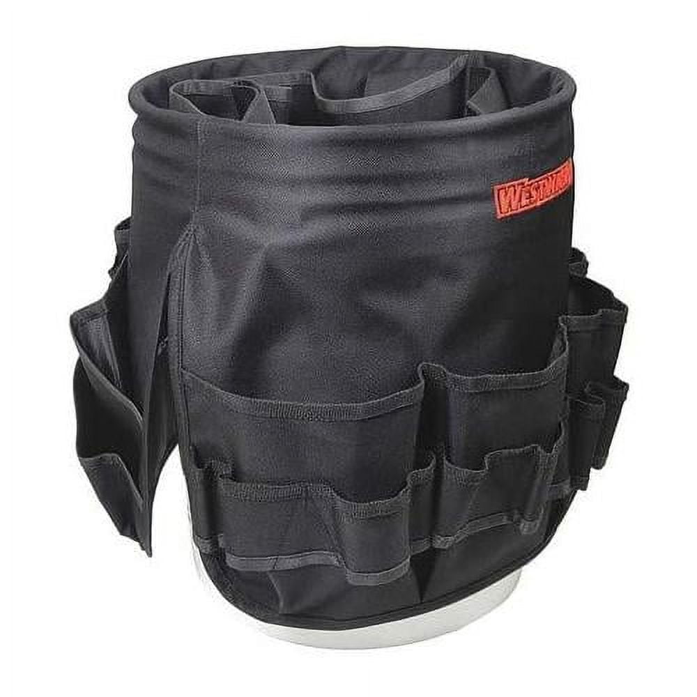 Bucket Tool Organizer, Polyester, Black