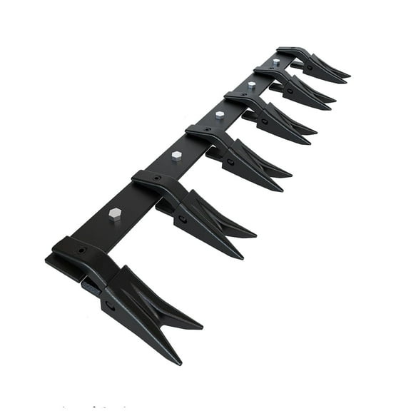 Bucket Tooth Bar, Heavy Duty Tractor Bucket Teeth Bar for Sub-Compact Tractor Loader, 4560 Lbs Load-Bearing, Fits Bucket Cutting Edges Sized 1/2" or Less, No Drilling Required