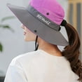 thumbnail image 1 of Bucket Wide Brim Hat, Outdoor Quick Drying Breathable Cap, Packable Foldable Sunshade Sun Ponytail Cap With Chin Strap, 1 of 5