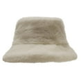 thumbnail image 1 of Bucket for Women Winter Hat Men Fuzzy Warm Women's Furry Fisherman Cap Casual Trips Sports Skiing Beige, 1 of 7