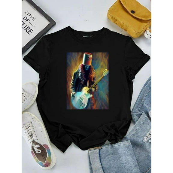 Buckethead Guitar Virtuoso Avant-Garde Music Fan Gift Tee Unisex tee V51231, for men & women, up to size 5XL